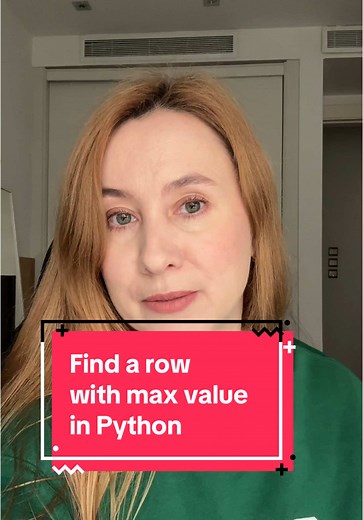 Find Maximum Value Row in DataFrame with Python
