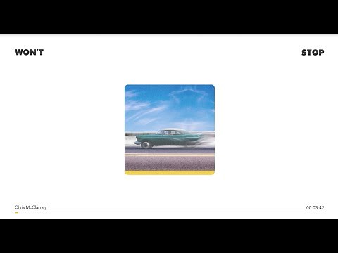 Chris McClarney – Won’t Stop (Official Lyric Video)