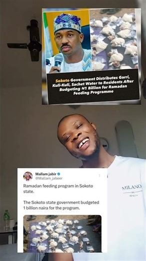 sokoto share free garri and purewater to ot citizens lol 😆 😂 #funny