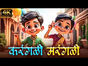 करंगळी मरंगळी Karangali Marangali - Marathi Balgeet मराठी गाणी | Lahan Mulanchi Gani | Badbad Geete