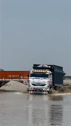 Insane Water Crossing by Heavy Truck 💪