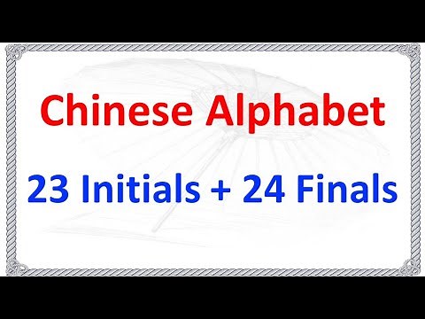 How to Pronounce Chinese Letters 23 Initials + 24 Finals | | Learn Mandarin Chinese Alphabet Pinyin