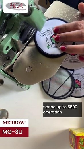 Merrow MG-3U Emblem Edging Machine | Precision Patch & Badge Stitching #hca