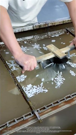 Water Transfer Printing on a Sphere