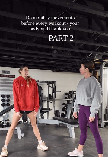The hamstring and chest stretch at the end 🤌😮‍💨 These mobility drills help improve stability, activate the right muscles, and support better form so you’re not just working harder… you’re moving smarter! Small habits like this add up — especially as we age, train consistently, and want our bodies to feel good long-term 🙌 Save this and make sure to check out part 1 incase you missed it! #Mobility #mobilityexercises #fitness
