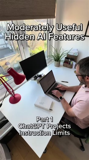 Have you hit ChatGPT's 8,000 character limit when writing detailed instructions for a ChatGPT project? There's a simple workaround that handles much larger context so you don’t have to abandon your comprehensive prompts. Upload your full instructions as a text file to your ChatGPT project, then write streamlined instructions that reference this uploaded document. This maintains all your detailed context while bypassing platform restrictions. Your AI gets the complete picture, and you get consist