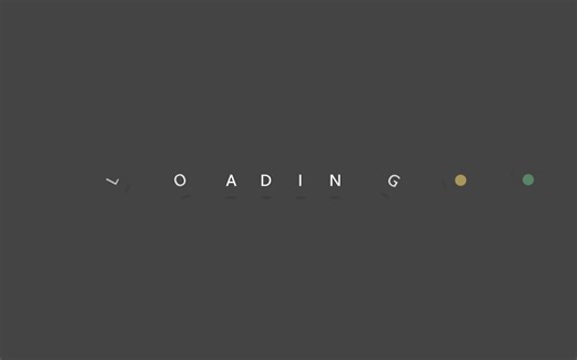 HTML5 CSS3小实例：灵动的文字loading加载特效