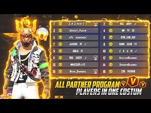 All V Badge Players ||Barazilia Challenge With Pakistan Free Fire Youtubers||