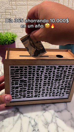 Alcancía de Madera: Ahorra $10,000 desde Casa