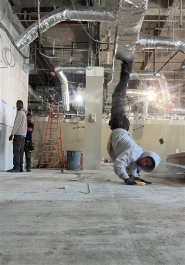BREAK TIME! #pushupchallenge #dance #construction #fatmanscoop | pushups