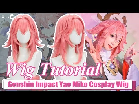 【Original Speed】Wig Tutorial: Yae Miko from Genshin Impact