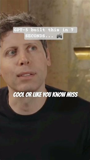Sam Altman’s Mind-Blowing GPT-5 Demo 🐍