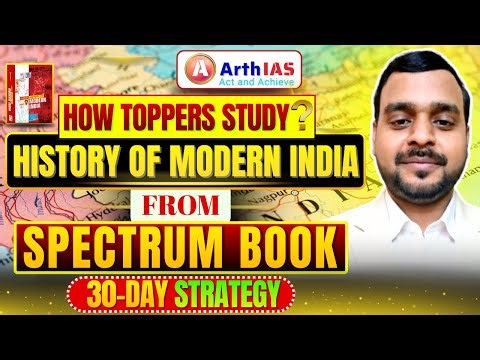 How to Study Spectrum for Modern Indian History | Toppers' Strategy for UPSC PRELIMS 2026 | #History