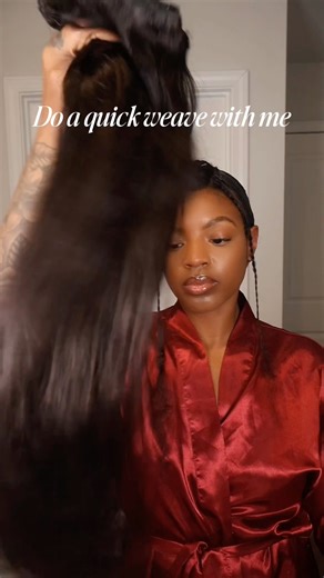 💁🏽‍♀️ Do a quick weave with me 🫶🏾💕 #quickweave #quickweavetutorial #hairtutorial