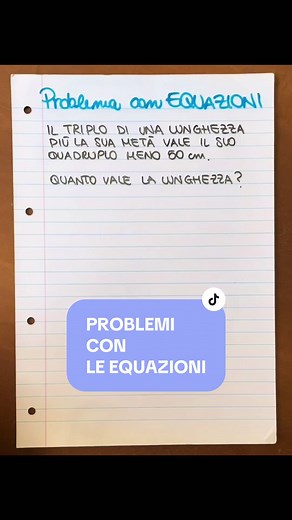 Risolvi l'equazione per trovare la lunghezza