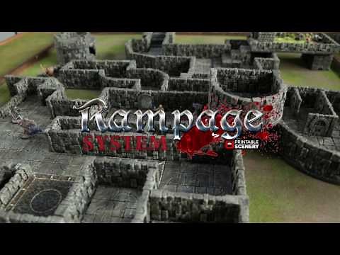 Rampage Locking 3d Printable Dungeon Tile System