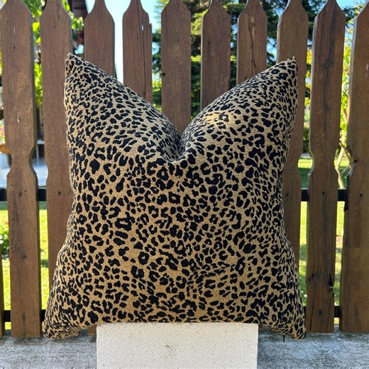 Leopard Throw Pillow Cover, Animal Print Cushion for Sofa or Bed, Lumbar Decorative Pillow, Bold Cheetah Accent Couch Pillow - Etsy