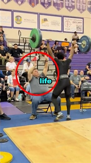 WEIGHT FLIES OUT OF NOWHERE 😲 Judge Nearly Taken Out #powerlifting #fail #shorts