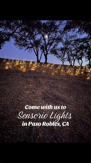 Sensorio Field of Lights located just off of Highway 46 in Paso Robles. None of these photos or videos capture the true beauty that is here. #fyp #pasorobles #Sensorio #travel #sunset