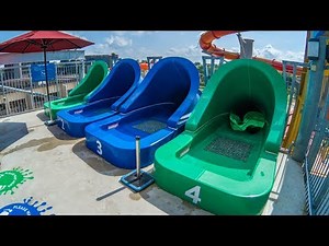 Wild Wild Wet Singapore - Racer Water Slide "Kraken Racers" Onride POV