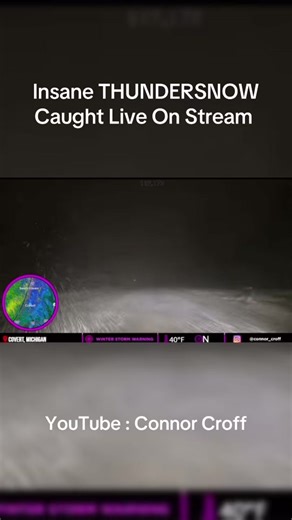 Catching Thundersnow Live: Intense Lightning and Snow