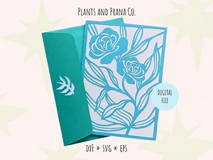 Hand Drawn Rose Birthday Card SVG, Floral Greeting Card (digital File) - Etsy Australia