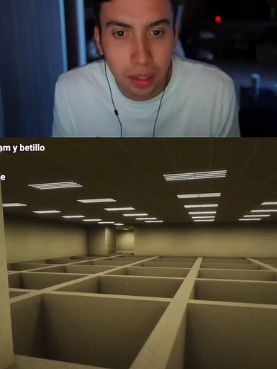 ElAbraham asustado en Backrooms Roblox
