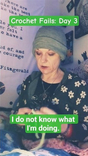 Describe your learning style: "The hard way?" 🧶🫠 #craftfails #selftaught