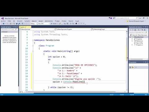 Crear un Menu de Opciones en C# con Do While