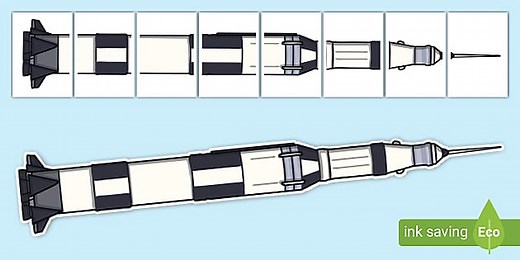 * NEW * Large Rocket Display Cut-Outs