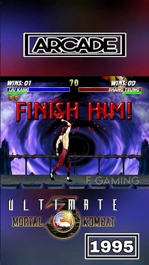 Ultimate Mortal Kombat 3 1995 Arcade | Liu Kang Friendship - Shadow Puppet
