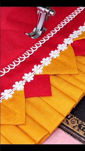 easy trouser design with lace#trouser #plazobottomdesign #sewingtips