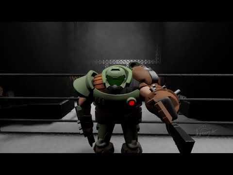 Duke nukem vs Doom slayer animation