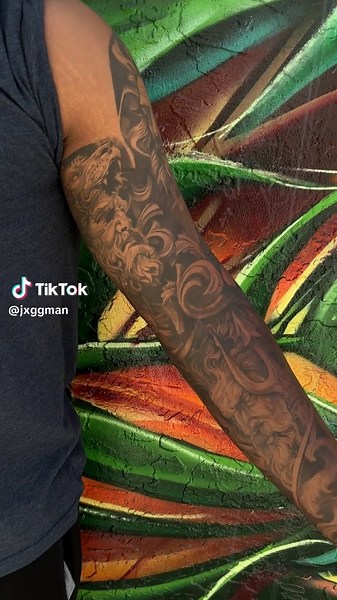 Inked Greek Mythology Sleeve Tattoo Ideas