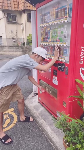 Coca-Cola Vending Machine Adventure in Suburban Setting
