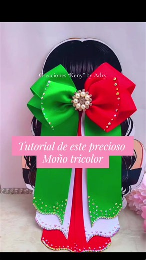 Tutorial de éste bellísimo moño Tricolor #tutorial #moñotricolor #moño