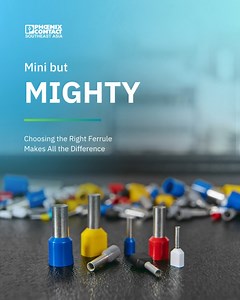 Get the Perfect Connection with Phoenix Contact Ferrules! 🔗⚡ The right ferrule ensures secure, reliable, and efficient wiring. Choose from: ✅ Non-Insulated Ferrules ✅ Insulated Ferrules ✅ Insulated Ferrules for two-wire connections ✅ Insulated Ferrules with enlarged plastic collar Ensure a secure and reliable connection when inserted into terminal blocks or connectors! Explore our range and optimise your wiring today! 💡 | Phoenix Contact SEA