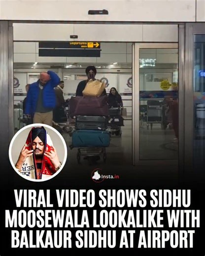 PunjabInsta.in on Instagram: "A video showing a striking Sidhu Moosewala lookalike with Balkaur Singh Sidhu at the airport has gone viral, leaving fans shocked by the uncanny resemblance and strong Sidhu vibes. The sighting is linked to the upcoming Signed to God World Tour 2026, for which Balkaur Singh recently unveiled the first look of Sidhu Moosewala’s 3D hologram, developed with an Italian team using advanced AI and 3D technology. The lookalike was reportedly used to capture Sidhu’s signatu