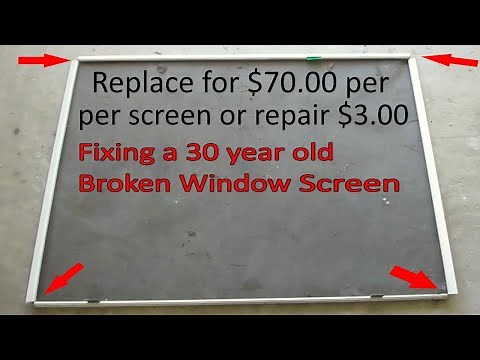 Broken Window Screen Frame Repair