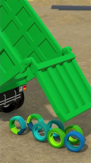 A truck is building a playground #shorts #tayo