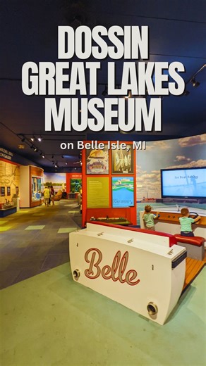 This Hidden GEM on Belle Isle is FULL of FAMILY FUN (and it’s *FREE* this Weekend)! 🚢 If you haven’t taken your kids to Dossin Great Lakes Museum, this is your sign. This waterfront museum is packed with hands-on, kid-approved fun and is perfect for kids (and boat-lovers) – where they can: • Step inside a real ship pilot house • Pretend to steer a Great Lakes freighter • Check out massive anchors, historic boats & ship models • See the NEW “Mail by the Pail” exhibit, where kids learn how mail t