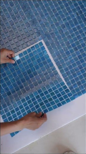 Blue Vitreous Glass Mosaic Tile 20x20mm | Classic Pool & Wall Design