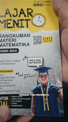 Buku Belajar Semenit – Rangkuman Materi Matematika untuk SMA/SMK