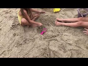 Building sand castles! Melbourne beach, FL private beach