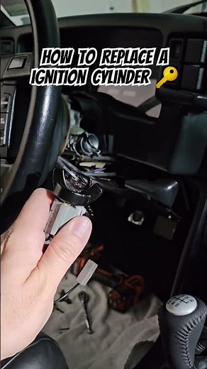 How to replace a ignition cylinder on a Foxbody Mustang #howto #diy #mustang