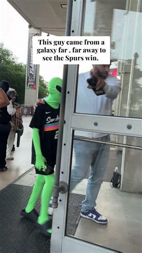 Alien visitor at Spurs game