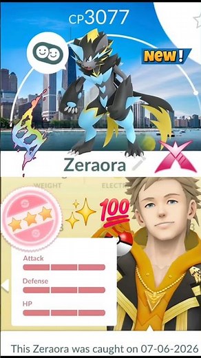 First🤯Ever💯Hundo Zeraora With Background in Pokemon Go