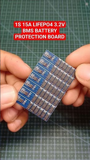 1S 15A LIFEPO4 3.2V BMS Protection Battery Board #BMS #ProtectionBoard