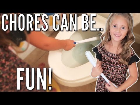Kids Make Chores Look Fun! | Day in the Life Gomez Fam | Throwback