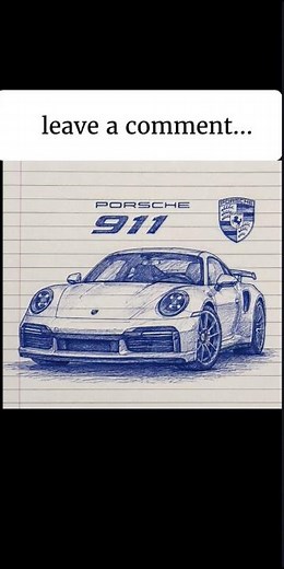 Porshe 911 gt3 Drawing ✨🎨 @CarGuy-Drawing